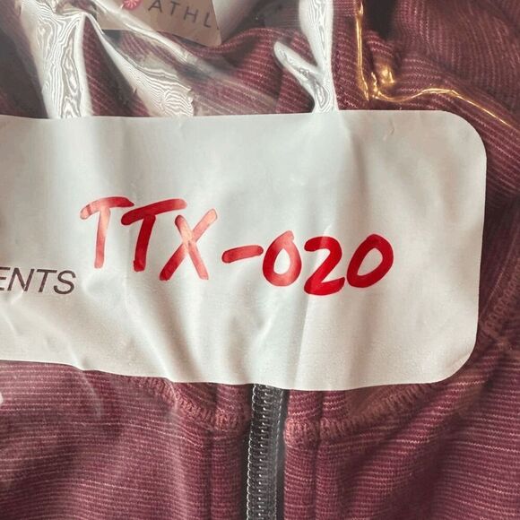 Athleta Women's Striped Athletic Performance Full Zip Jacket Red Size XL - Picture 7 of 7